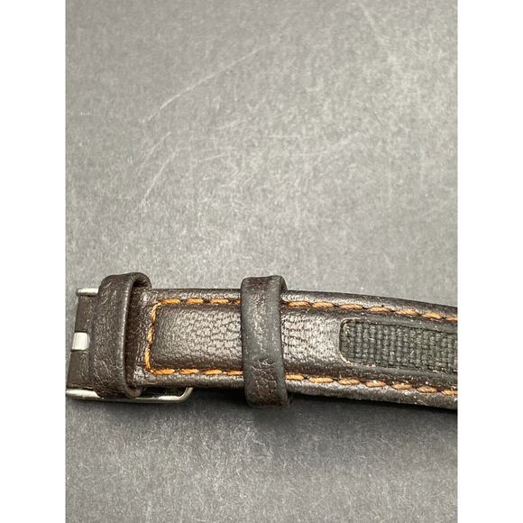 Timex Expedition Watch Women's Silver Tone 22 Indiglo WR50 Brown Leather Band - Picture 4 of 14